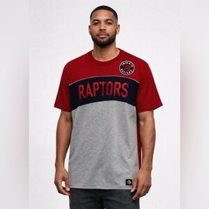 Toronto Raptors Red and Gray T-Shirt